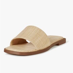 Elegant Beige Slide Sandals